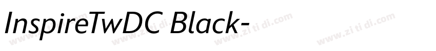 InspireTwDC Black字体转换